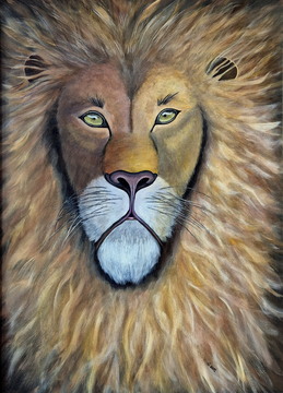 Kraljevi par, akril-platno, 70x50 cm, 2015, Irena Gorenc